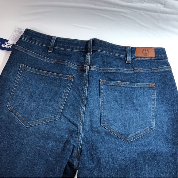 Lands' End Navy Blue NWT Straight Leg Jeans Size 18W - Picture 7 of 15